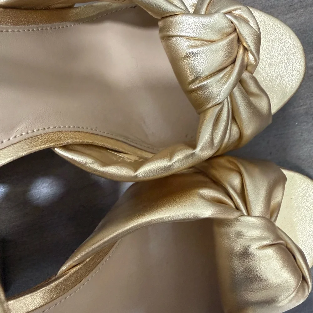 Michael Kors plataform Gold Shoes - Picture 11 of 14